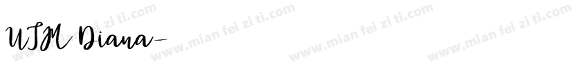 UTM Diana字体转换